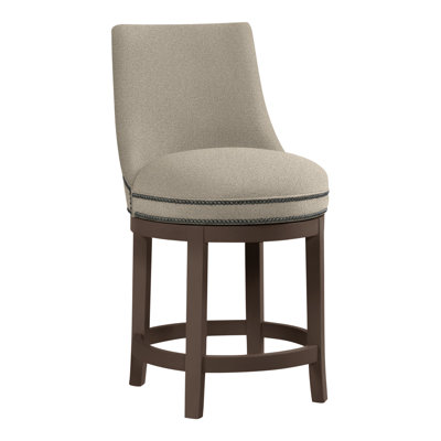 Vesper Upholstered Stool with Solid Wood Frame
