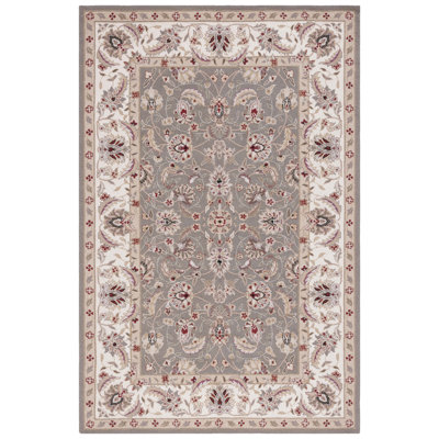 Hollander Hand Hooked Wool Taupe/Ivory Rug