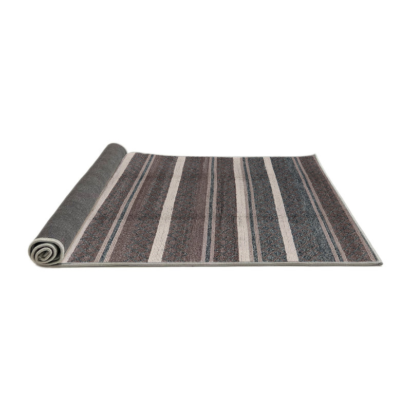 Tapis brun / gris Kropf, Rond 7 pi