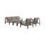 Canapé d'extérieur en aluminium brun Umbriax
