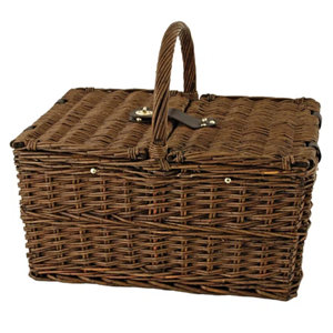 Seaside Cape Cod Wicker Picnic Basket