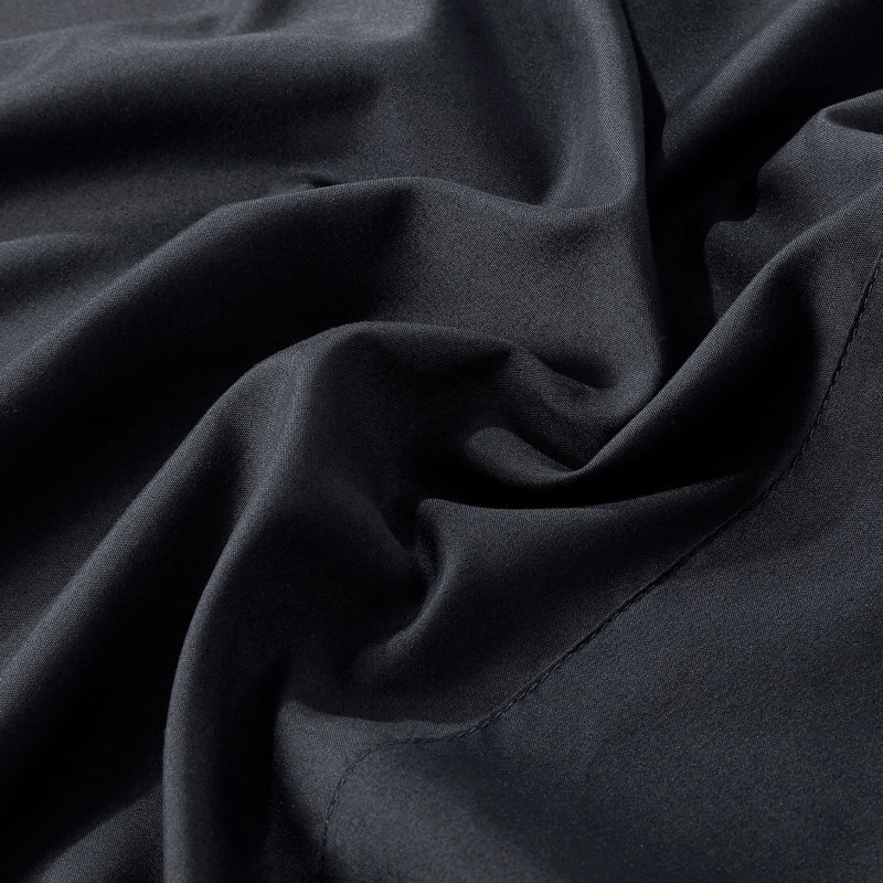 Ensemble de draps en microfibre Luxe - Literie à poches profondes et lisses, Noir