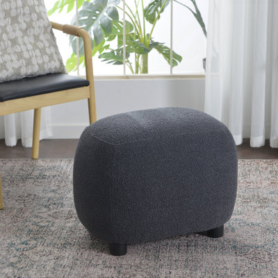 Overstreet 23" Wide Boucle Upholstered Ottoman