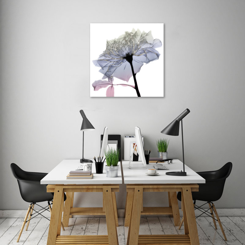 Silver Splash 3 - Wrapped Canvas Print, 30 cm H x 30 cm W