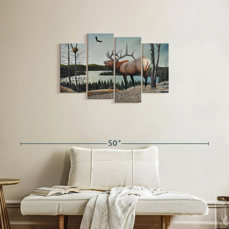 Brampt Bugling Elk, 22" H x 36" W