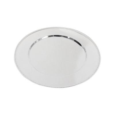 Platzteller mit Perlrand