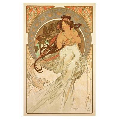 The Arts: Music (1898) par Alphonse Mucha - Estampe numérique