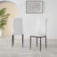 Tierra Modern Chrome Metal & Glass Round Dining Table Set with Quilted Faux Leather Chairs-23638454-23638455