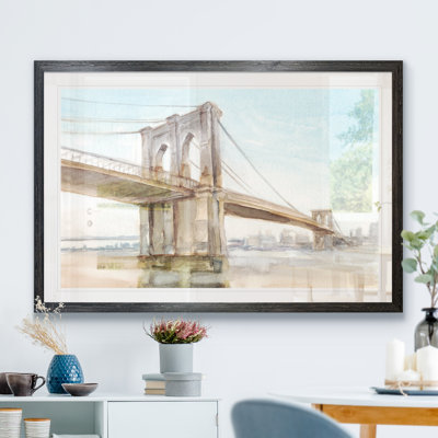 « emblématique aquarelle bridge ii » par paul cezanne-cadre photo, reproduction d’art