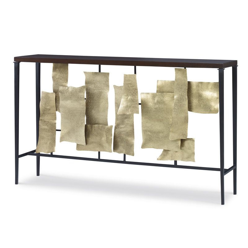 Collage 54'' Solid Wood Top Console Table