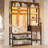 Hall Tree With Bench And Shoe Storage, 7-in-1 Entryway Bench With Coat Rack, 3 Storage Cubbies, 5 Storage Shelves, 17 Coat Hooks, 2 Fabric Drawers-998590052