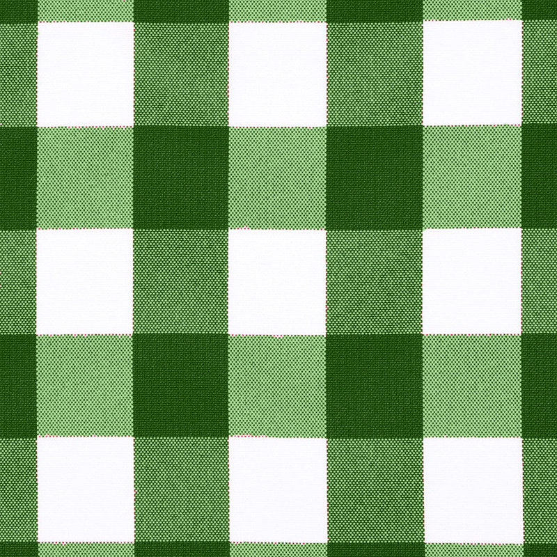 Burkinshaw Checkered Tableskirt, White/Hunter Green, 252" W x 29" L