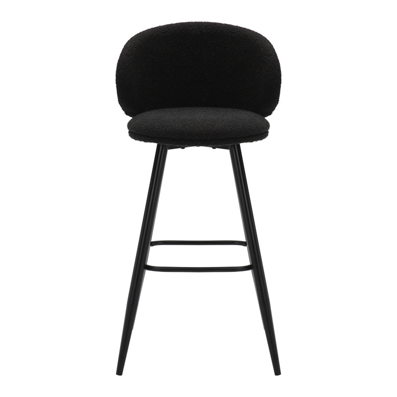 Batavia Upholstered Counter Stool, Black