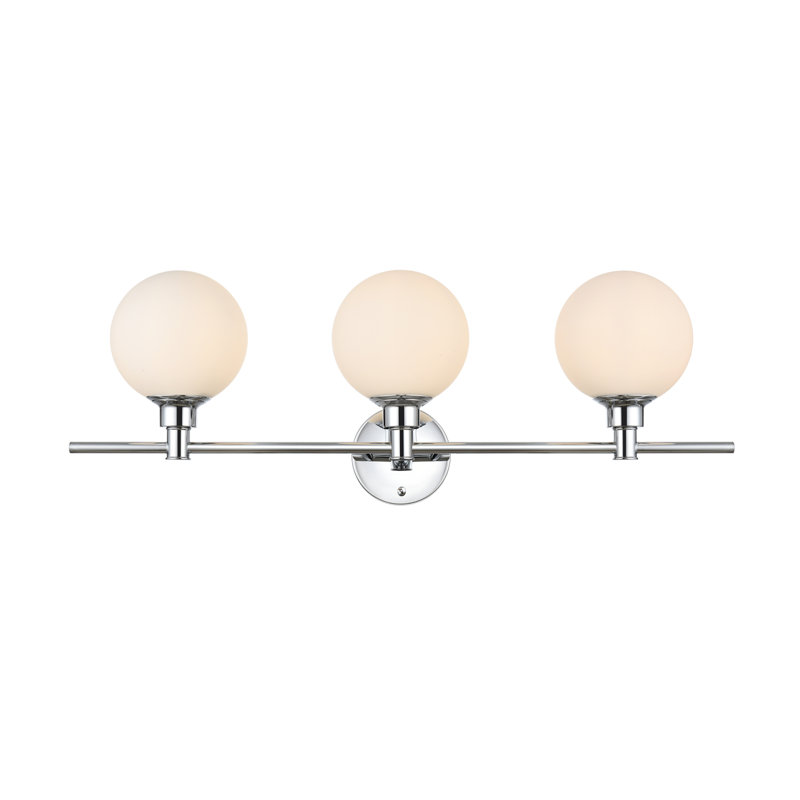 Carmie Dimmable Vanity Light, Chrome, 3 Lights