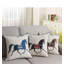  Housse de coussin en coton brodé