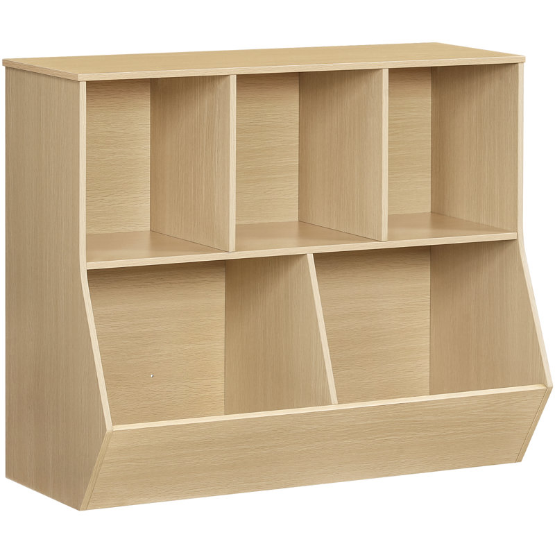 Toy Organizer Chip Resistant Kids Bookcase, Natural