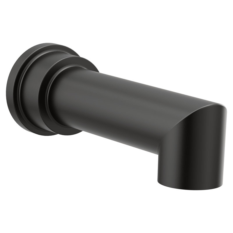 Arris Handle Wall Mounted Tub Spout Trim, Matte Black