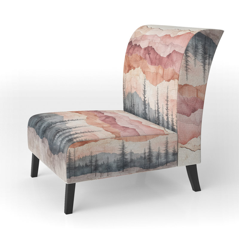 Fauteuil de chambre Abstract Landcapes, Slipper Armless