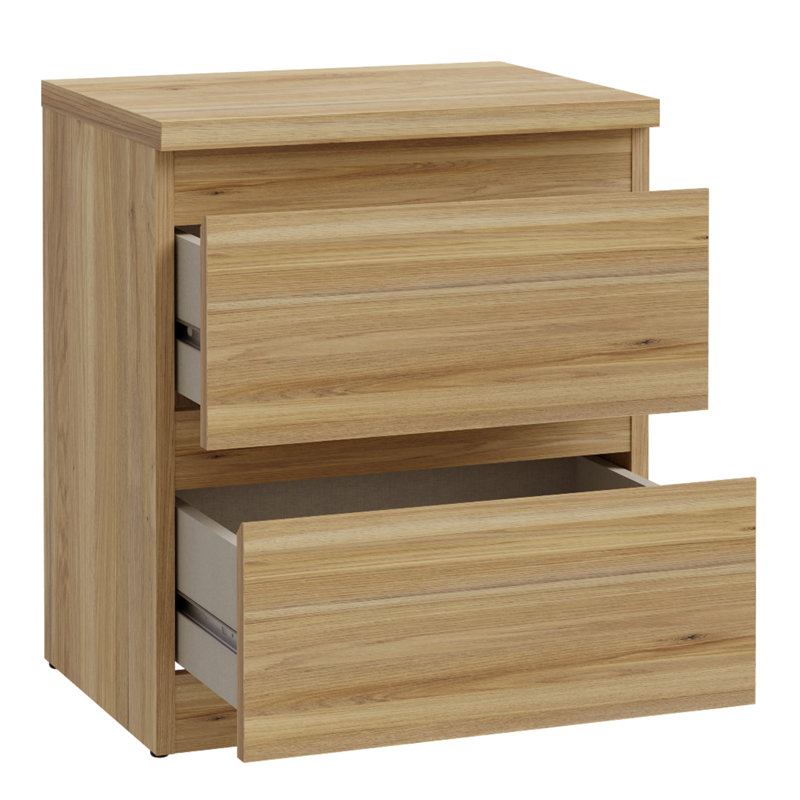 41.8cm W Manufactured Wood Bedside Table