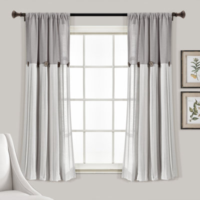 Semi Sheer Curtain Single Panel