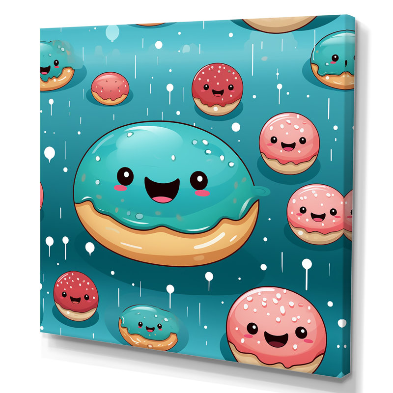 «Rose Donut Kithchen», art mural, H 30 po x l 30 po x P 1,5 po