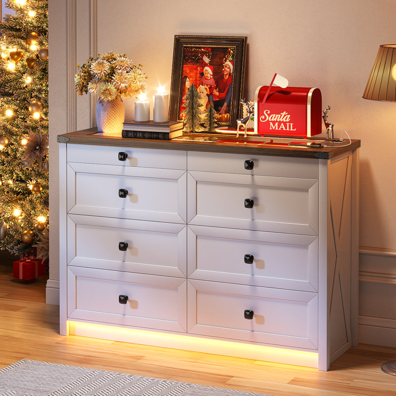 120 cm W Chest of 8 Drawers