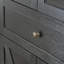 Armoire en forme de dôme, noire, faite de matériaux de haute qualité et de fabrication ancienne, avec un grand espace de rangement-999545099