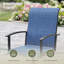 Ensemble repas pour 4 personnes avec chaises pivotantes en polyester enduit de PVC-665525094