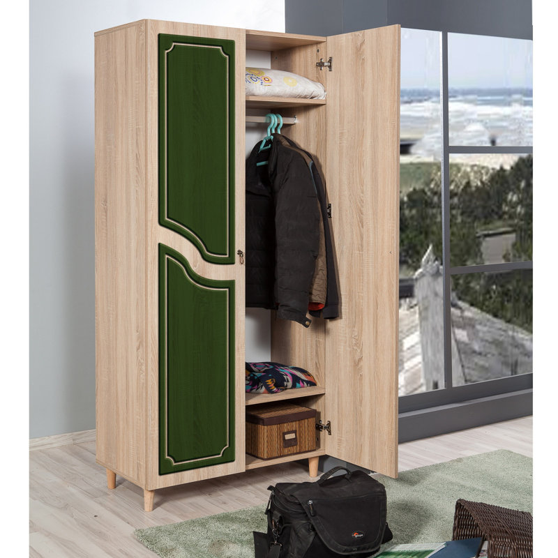 Kenna 2 Door Wardrobe, Green