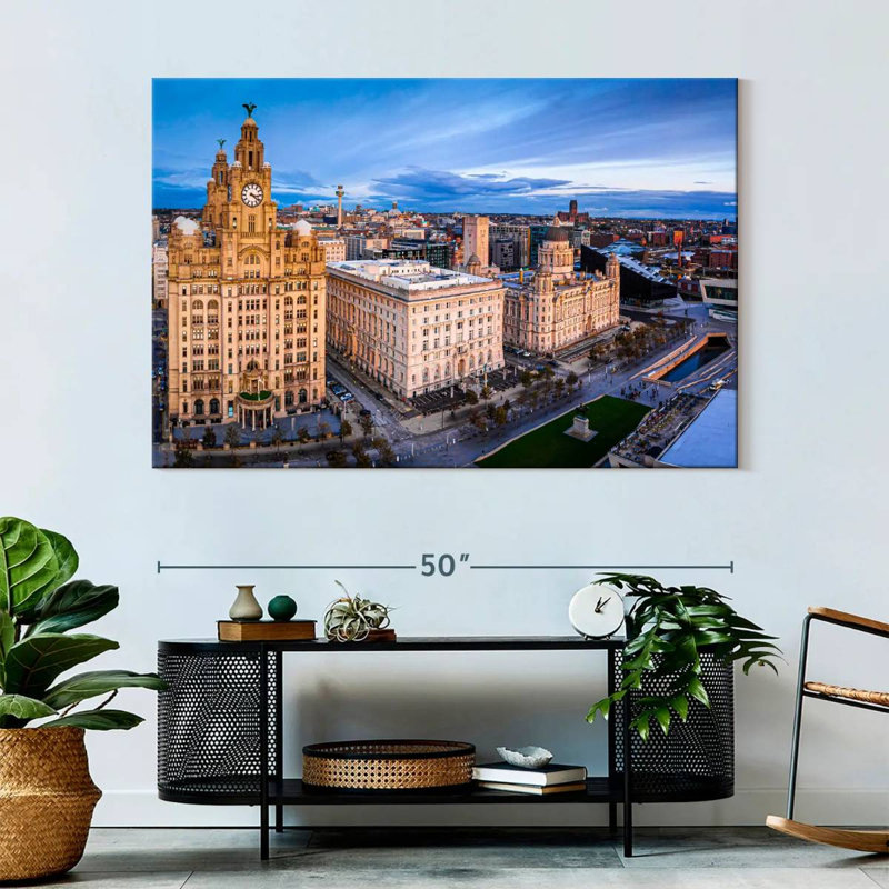 Paysage urbain de Manchester, H 34 po x l 51 po