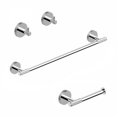 Klass WSBC 256890B Bathroom Hardware Set in Brushed Gold