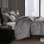 Édredon grand 7 pièces gris - motif diagonal, ensemble de literie, rembourrage toutes saisons-126015620