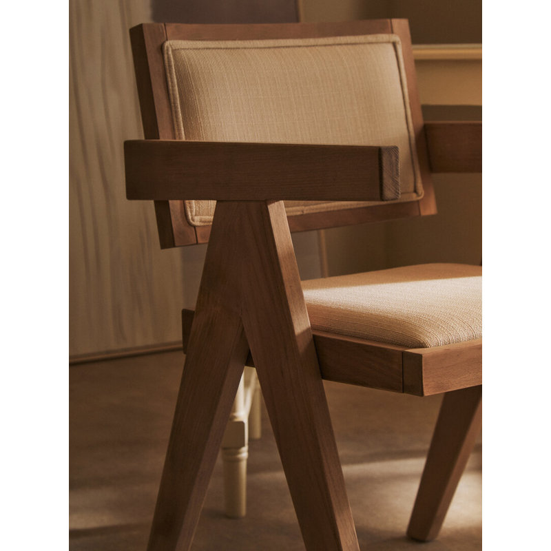 Polyester Upholstered Side Chair in Grey