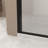 29-28"X 72" Bifold Shower Door, 1/4"(6Mm) Tempered Glass, Matte Black Aluminum Frame, Explosion Proof Film-123210093