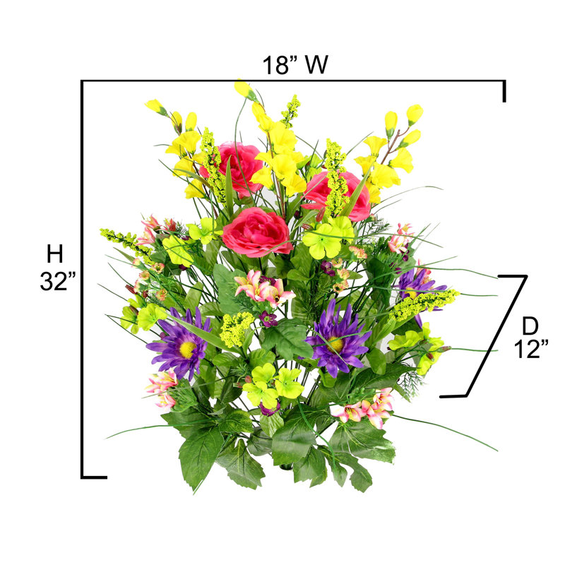 Mixed Assortment Arrangement, Fresh Mix, 32" H x 18" W x 12" D