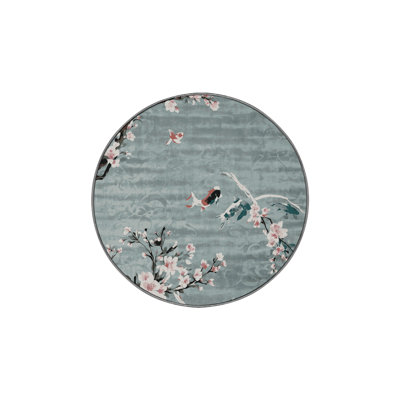Machine Washable Gray Area Rug