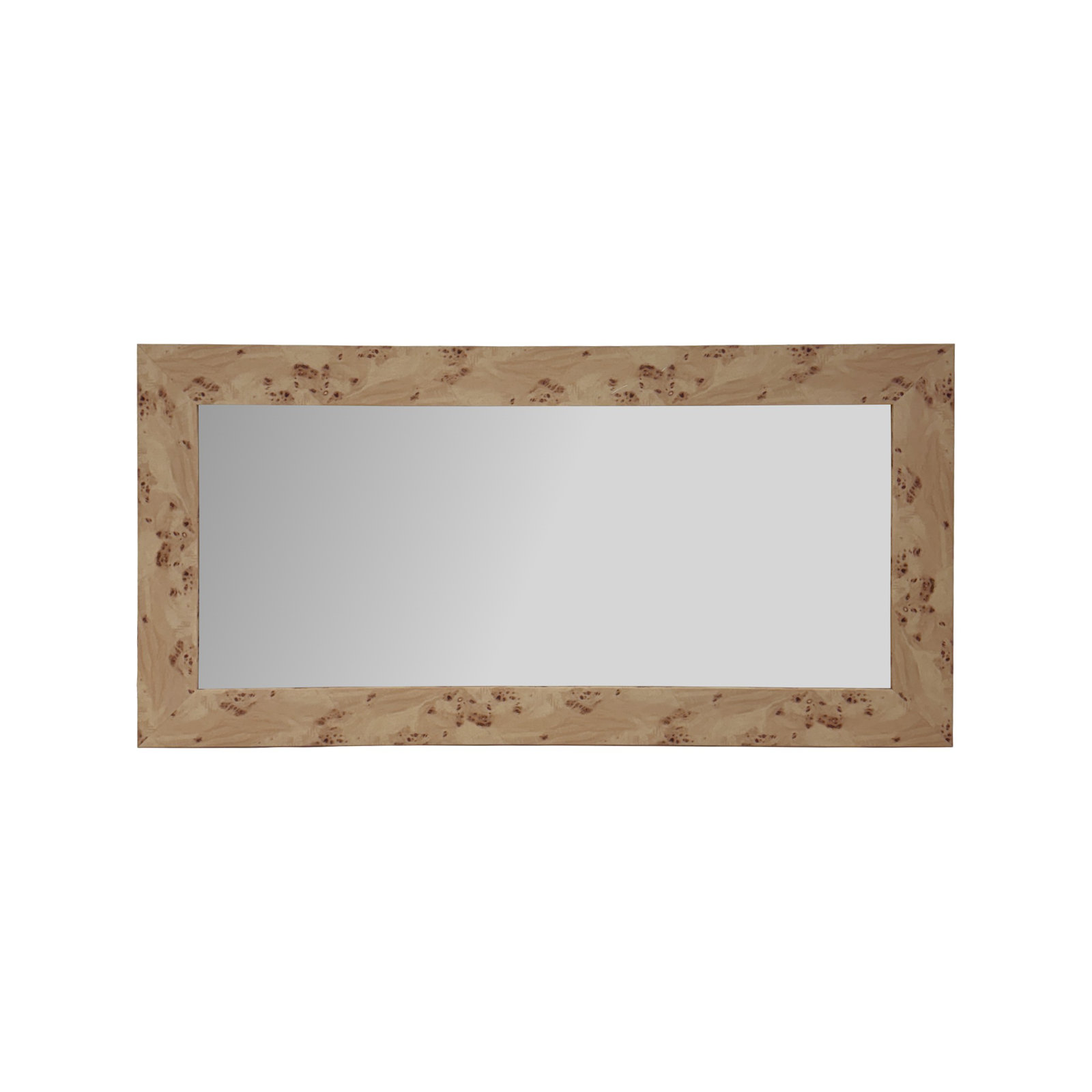 Burled Vanity Mirror, 48" x 24"