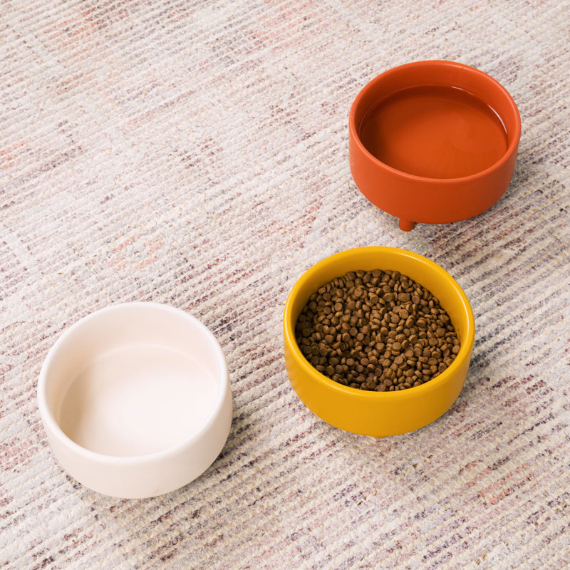 Uplift Ceramic Dog Bowl, Buttercream, Large (8 cups / 64 fluid oz)