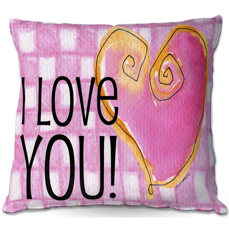  Coussin Couch I love You, 20 po x 20 po