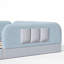 Lit sur pied rembourré avec poche de rangement latérale-1176218546-1176218551