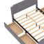 Lit plateforme tapissier avec rangement Ljubka-838007936