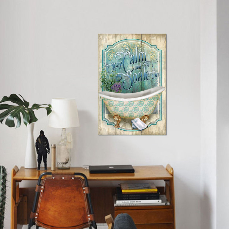 Soak on par Conrad Knutsen - Estampe numérique sur toile tendue avec châssis, H 18 po x l 12 po x P 1,5 po, Toile tendue