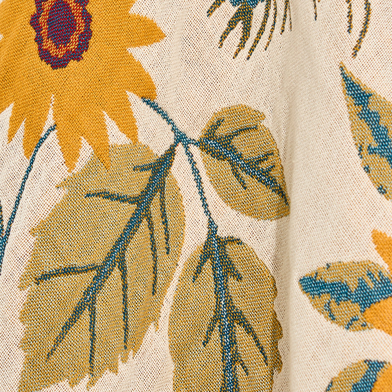 Serviette de plage réversible à motif floral de style campagne | 100% coton, doux de luxe, séchage rapide, absorbant, résistant à la décoloration, respectueux de l'environnement, serviette pour piscine et spa