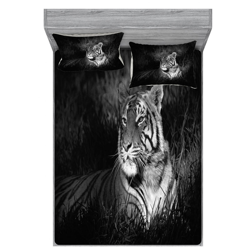 Microfiber Sheet Set, Queen Sheet Set with Fitted Sheet