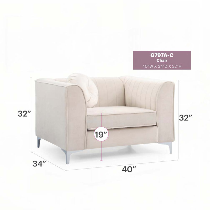 Fauteuil contemporain incliné ivoire