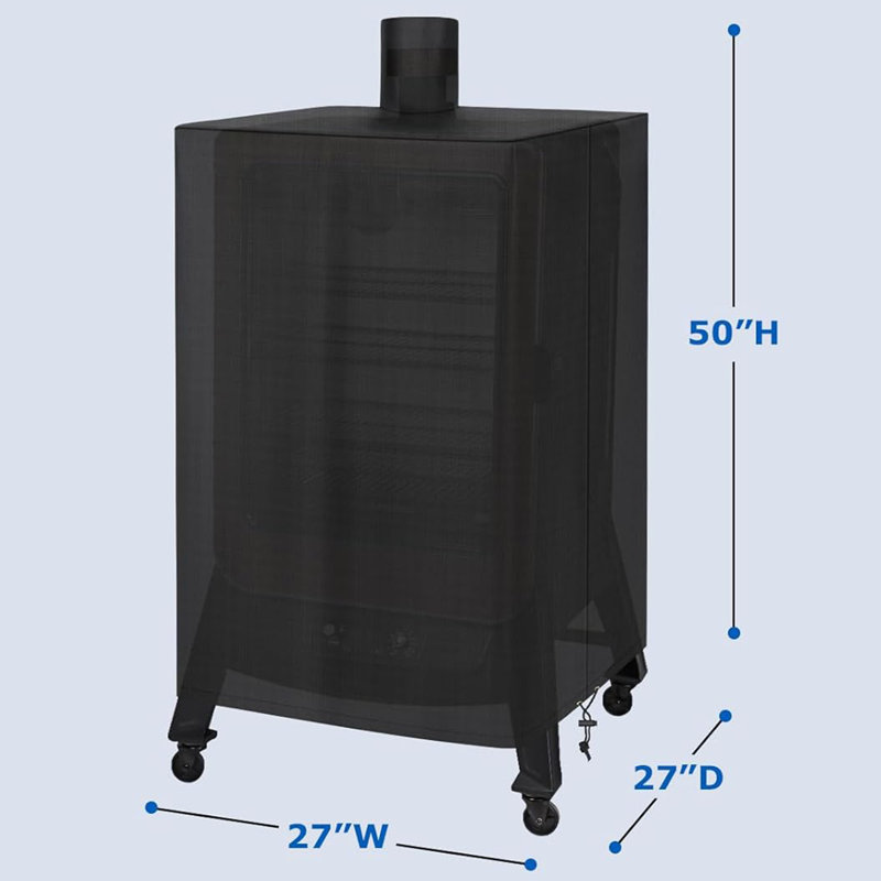 Heavy Duty Vertical Smoke Grill Cover with Zipper