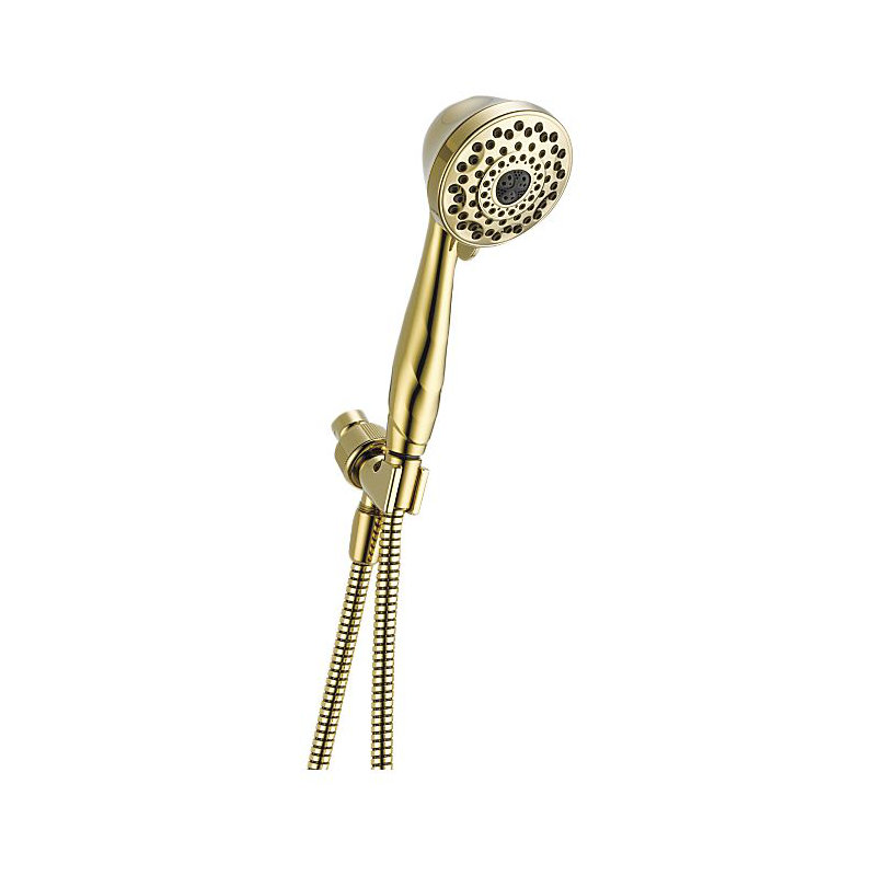 Universal Showering Components Full/Standard Handheld Shower Head, Brilliance Polished Brass