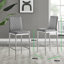 Kenesaw Luxury Breakfast Bar Stool in Quilted Design Velvet Leg - Modern Chic Kitchen-739694078-788153574