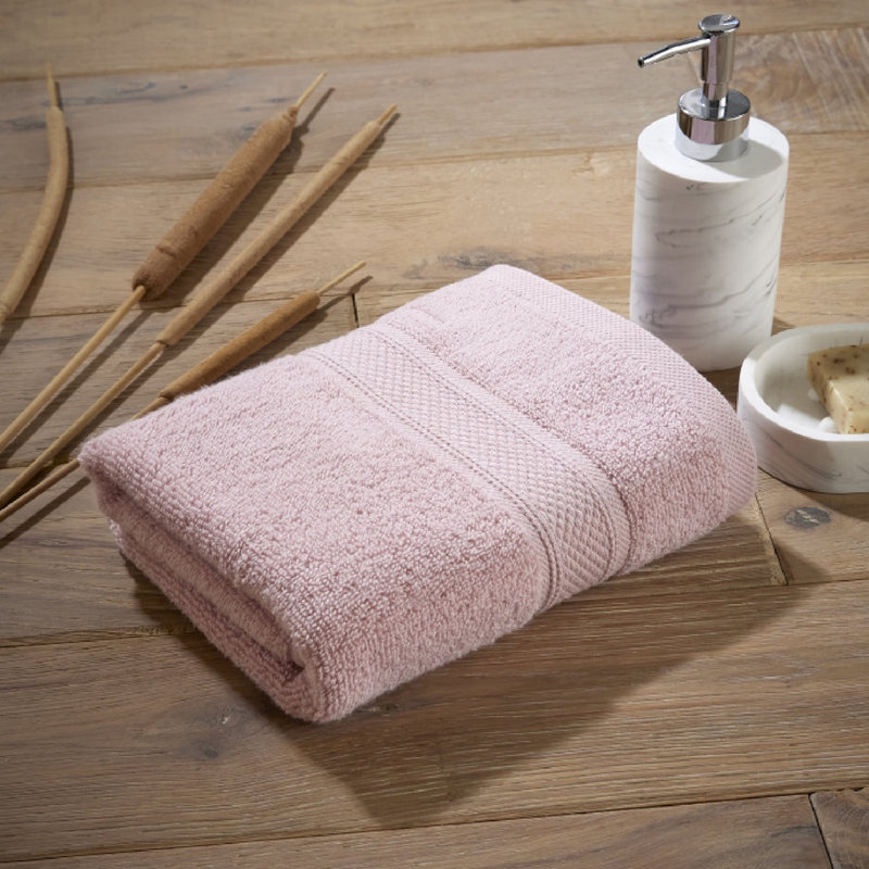 Luxury Zero Twist 100% Cotton Hand Towel, Pink
