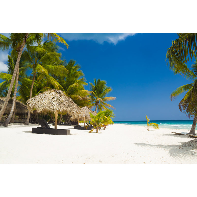 Tropical Beach - Wrapped Canvas Print, 51cm H x 76cm W x 3.8cm D